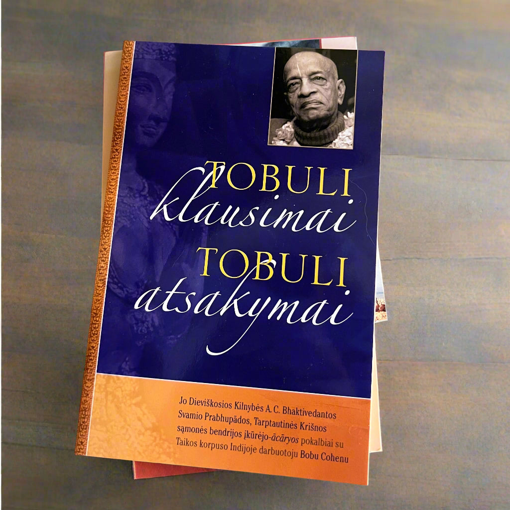 Knyga „Tobuli klausimai, tobuli atsakymai“ – dvasinis pokalbis apie Krišnos sąmonę - Ganapati