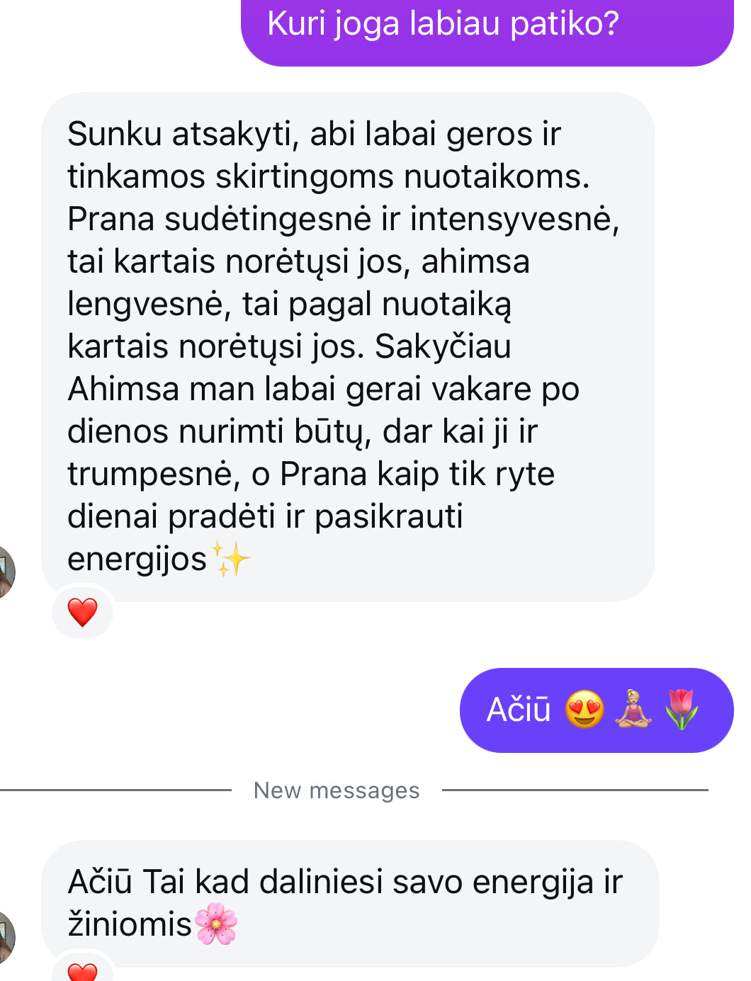 Švelni ir gili joga “AHIMSA” atsiliepimai