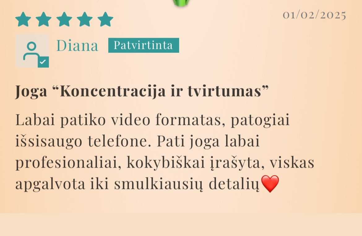 Joga "Koncentracija ir tvirtumas" susibalansavimui ir visapusiškai stiprybei. + Magiška shavasana - Ganapati